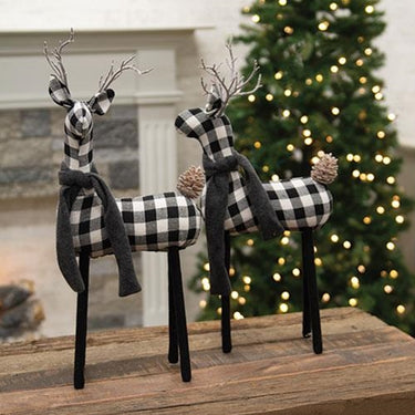Black & White Plaid Deer, 20